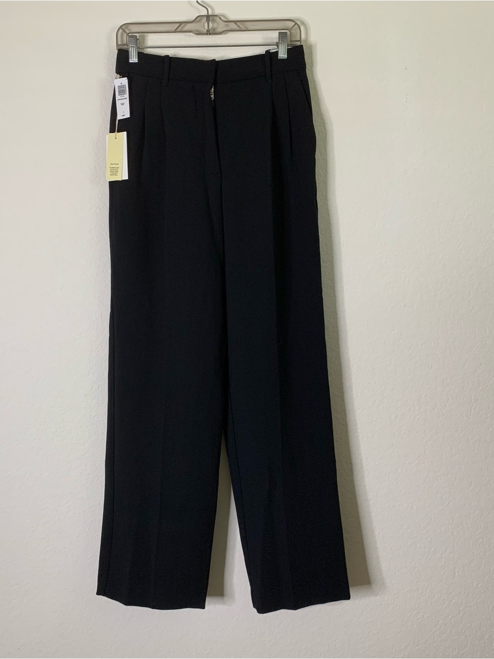 Aritzia Wilfred Womens black the effortless pants crepette 4 Tall 31” NWT
